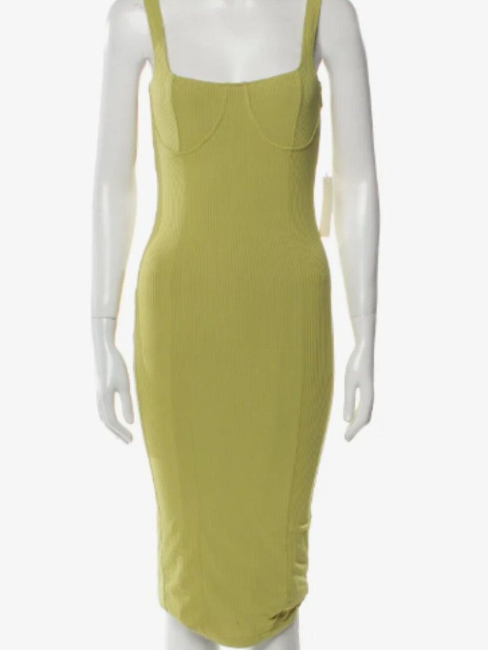 Capulet  Square Neckline Midi Length Dress w/ Tags  Green | Size: M